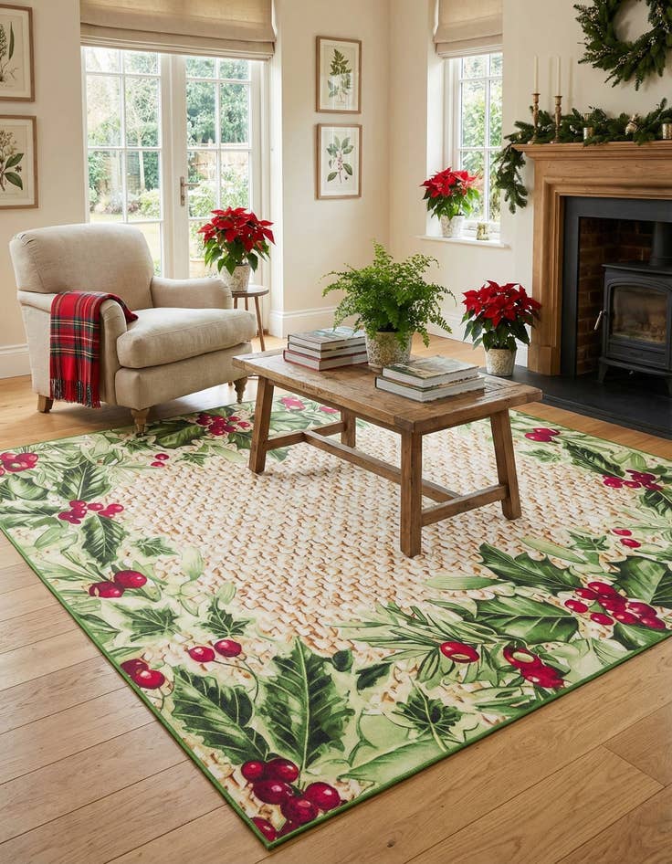 Detail image of 10' x 10'  Washable Jill Zarin Caribbean Indoor / Outdoor Square Rug