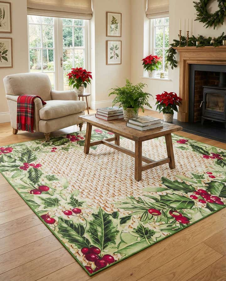 10' x 10' Easy-Clean Jill Zarin Caribbean Indoor / Outdoor Square Rug