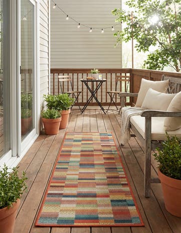 2' x 6' 1 Easy-Clean Baja Indoor / Outdoor Runner Rug