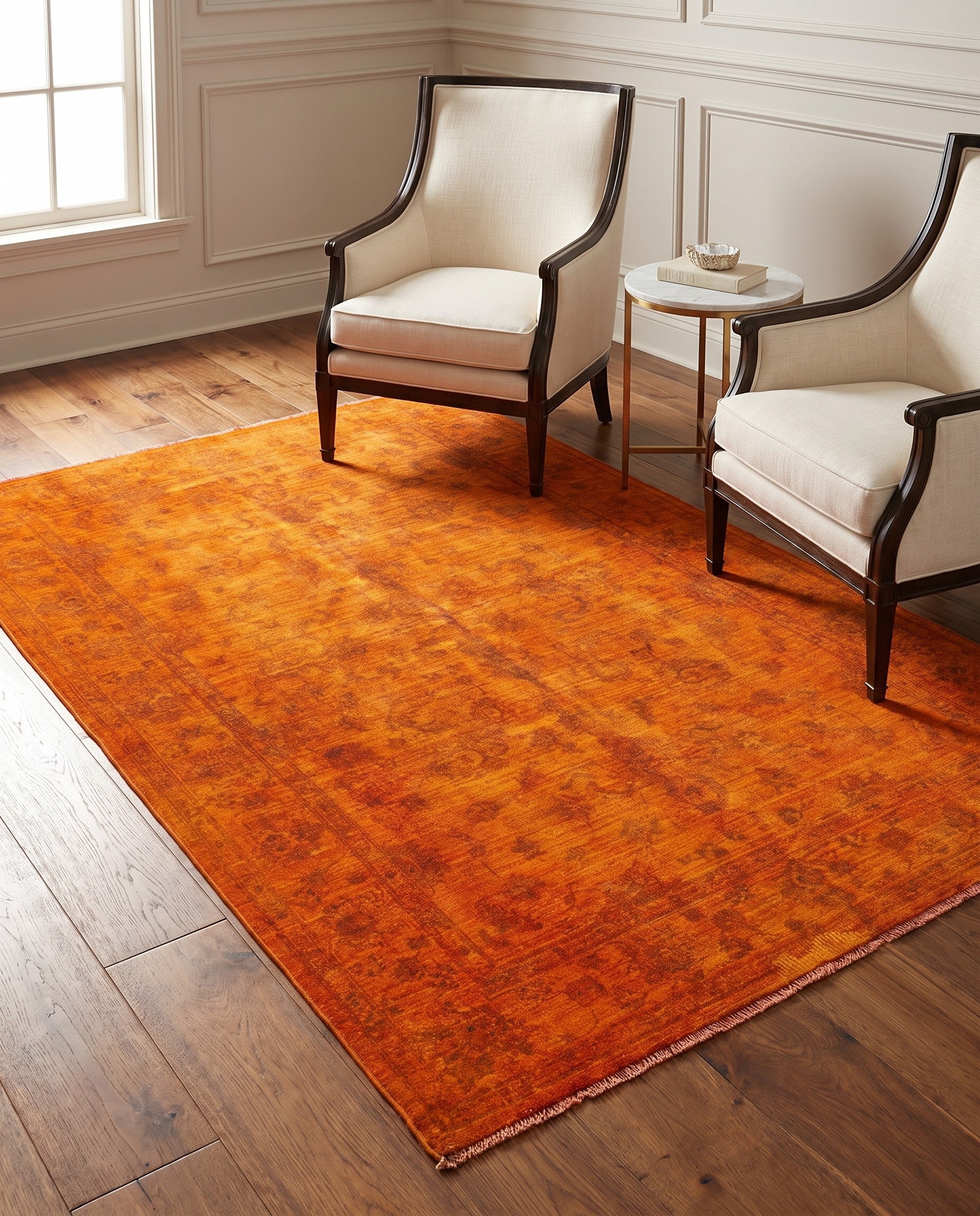 5' 2 x 7' 10 Hand Knotted Over-Dyed Ziegler Runner Rug