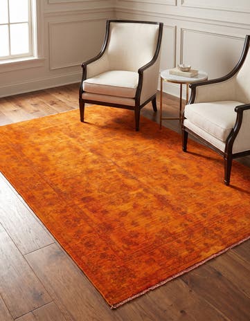 5' 2 x 7' 10 Hand Knotted Over-Dyed Ziegler Runner Rug