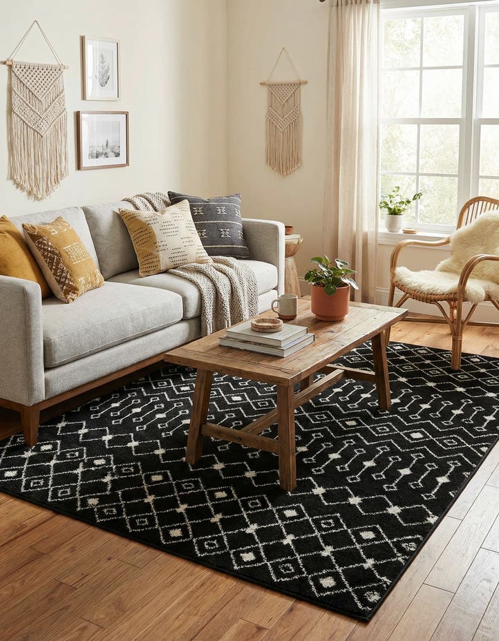 5' 3 x 8' Moroccan Trellis Rug