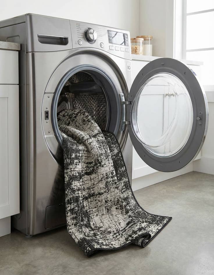 Detail image of  2' x 8'  Washable Modern Indoor / Outdoor Runner Rug