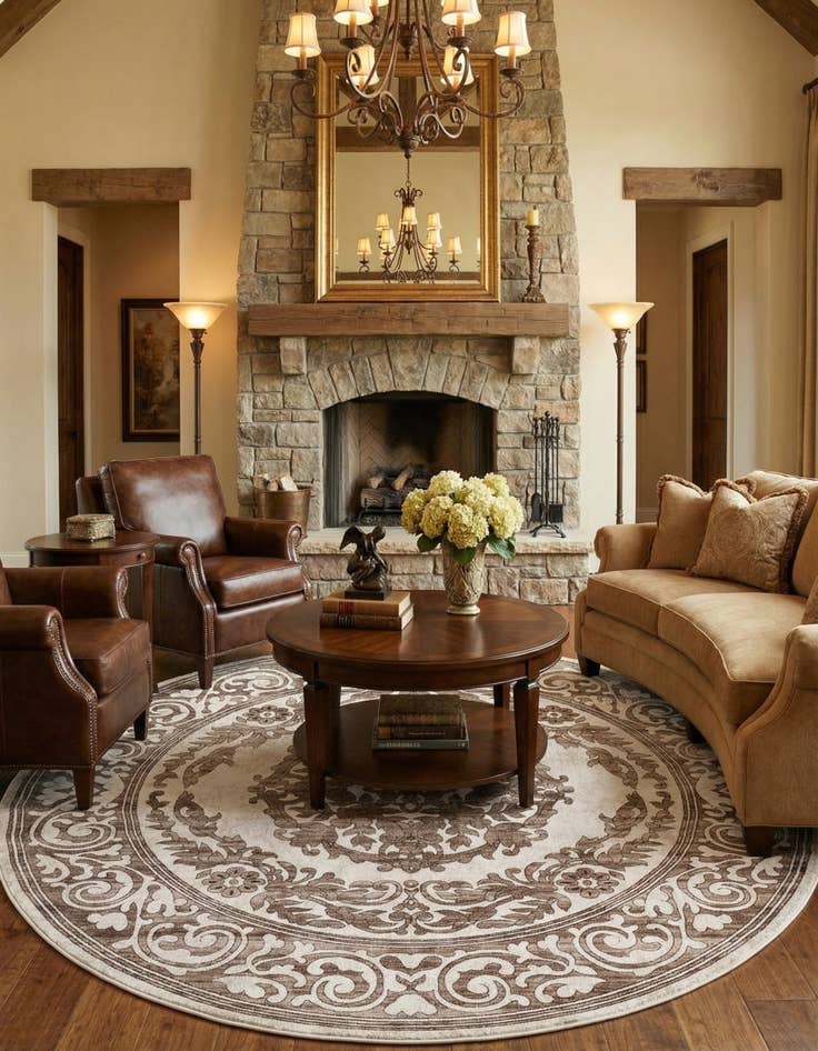 Detail image of 10' 8 x 10' 8 Hermitage Round Rug