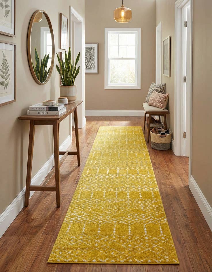 Detail image of 3' x 13' Paxon Trellis Runner Rug