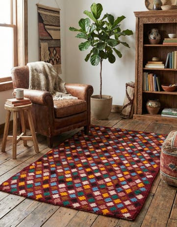 3' x 4' 7 Hand Knotted Balouch Wool Rug