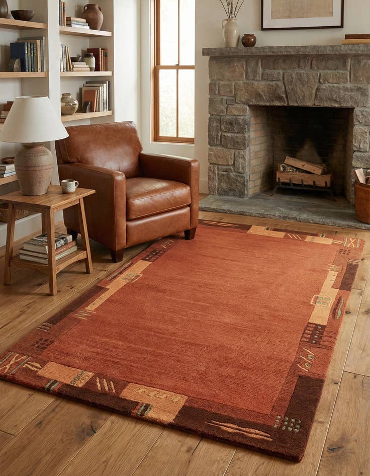 Detail image of 2' 4 x 4' 6  Hand Knotted Nepal Wool Rug