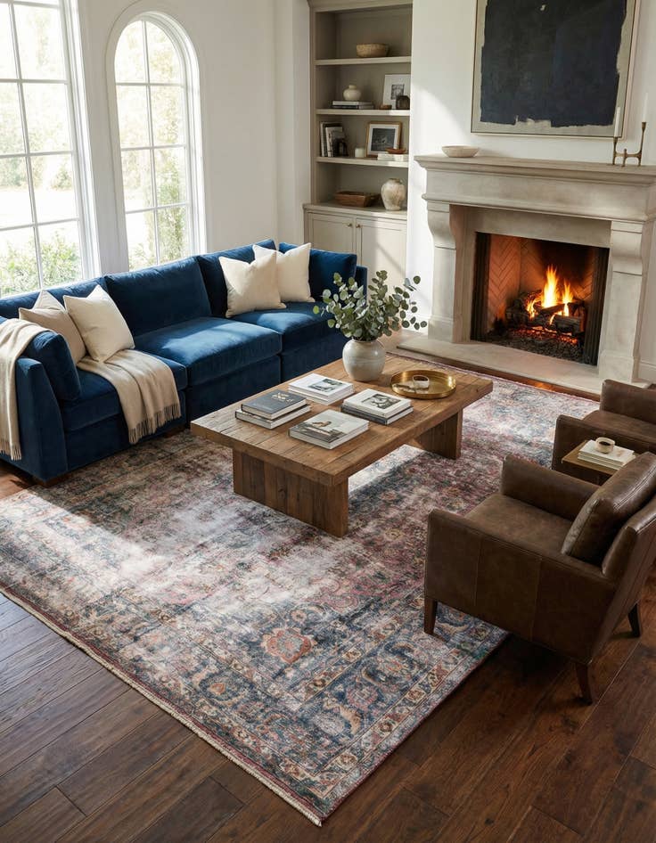 Detail image of  9' 2 x 12' 8  Hand Knotted Ultra Vintage Persian Wool Rug