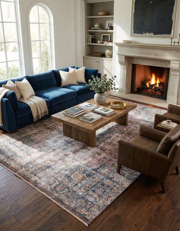 9' 2 x 12' 8 Hand Knotted Ultra Vintage Persian Wool Rug
