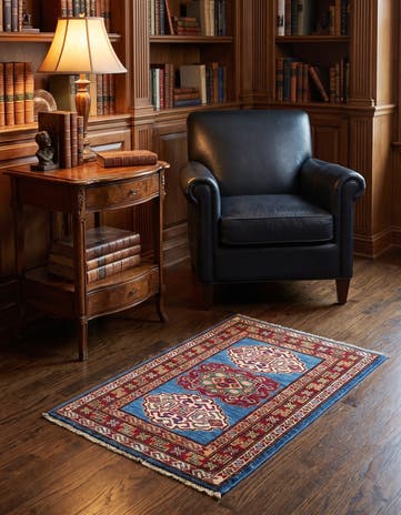 2' x 2' 10 Hand Knotted Kazak Rug