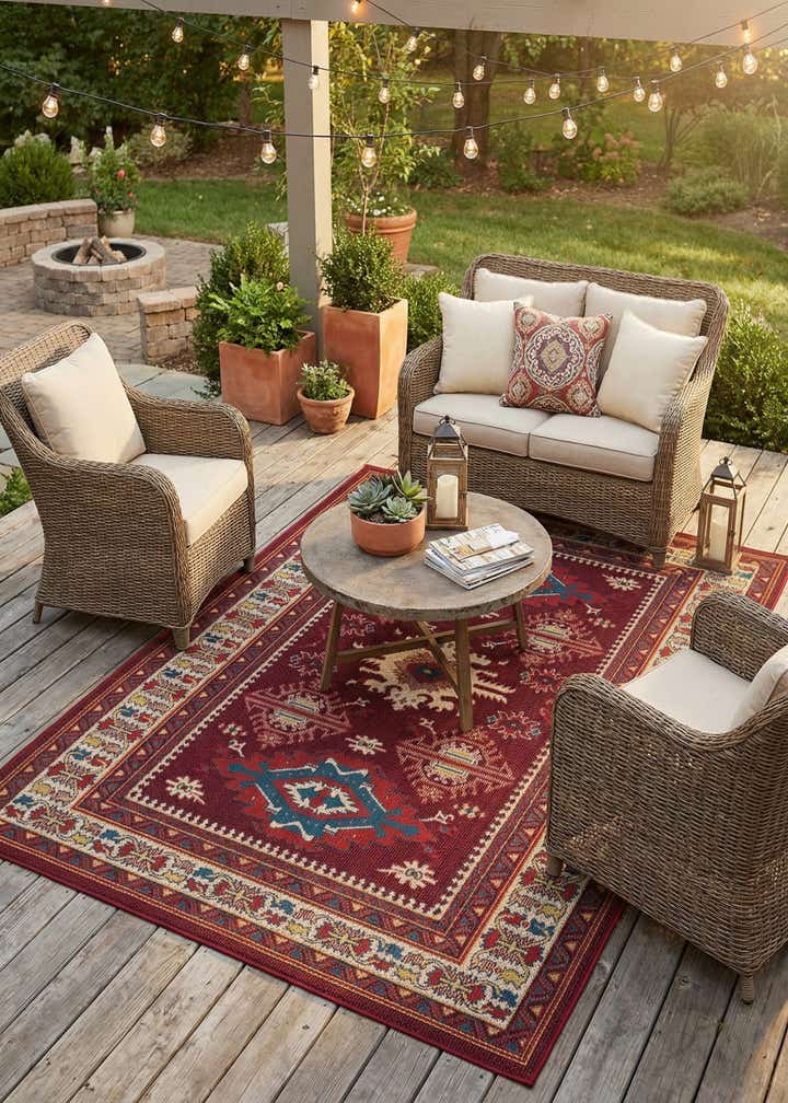 6' x 9' Easy-Clean Baja Indoor / Outdoor Rug