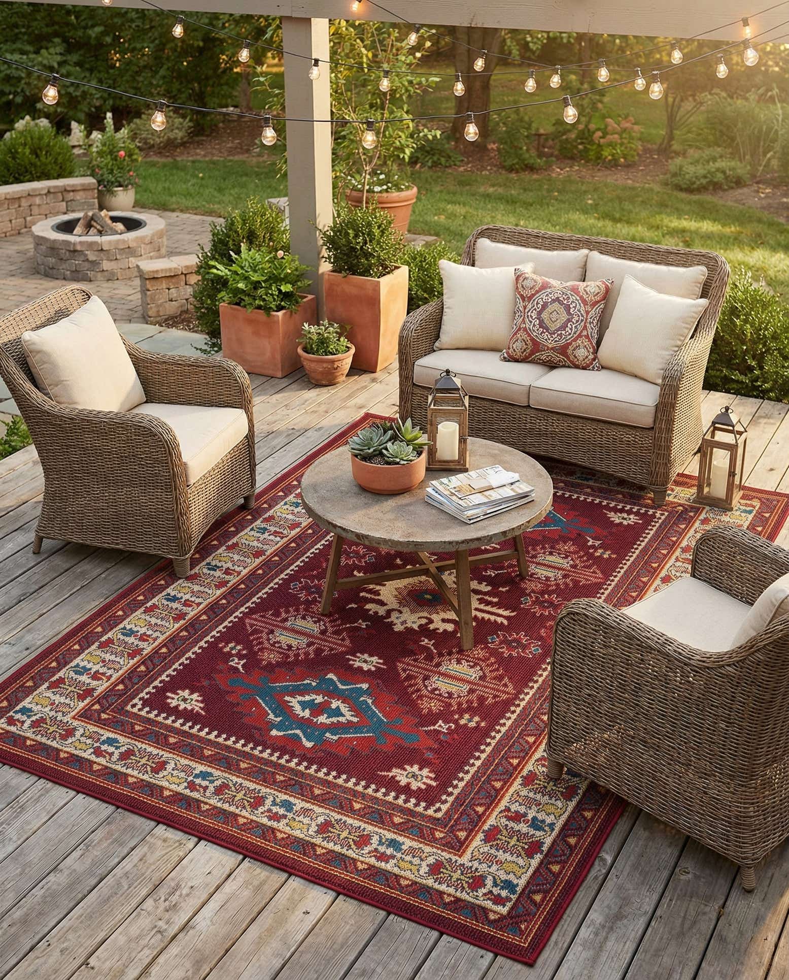 6' x 9' Easy-Clean Baja Indoor / Outdoor Rug
