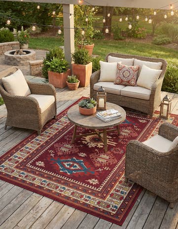 6' x 9' Easy-Clean Baja Indoor / Outdoor Rug