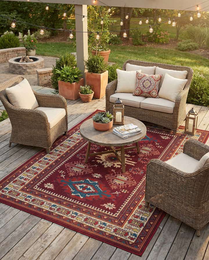 6' x 9' Easy-Clean Baja Indoor / Outdoor Rug