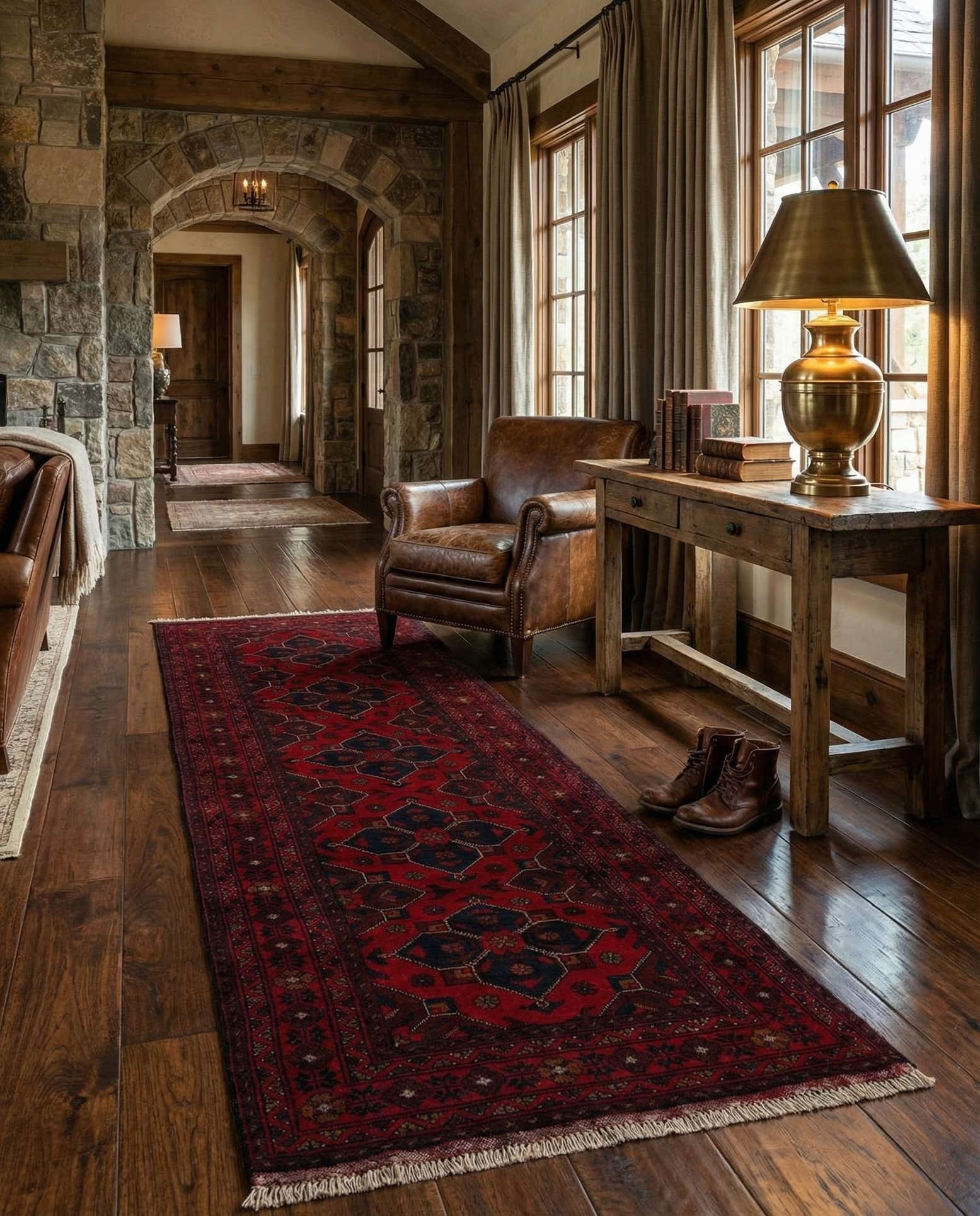2' 7 x 9' 6 Hand Knotted Khal Mohammadi Wool Runner Rug