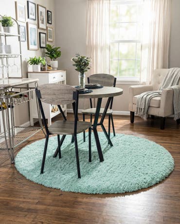  4' x 4' Infinity Shag Round Rug