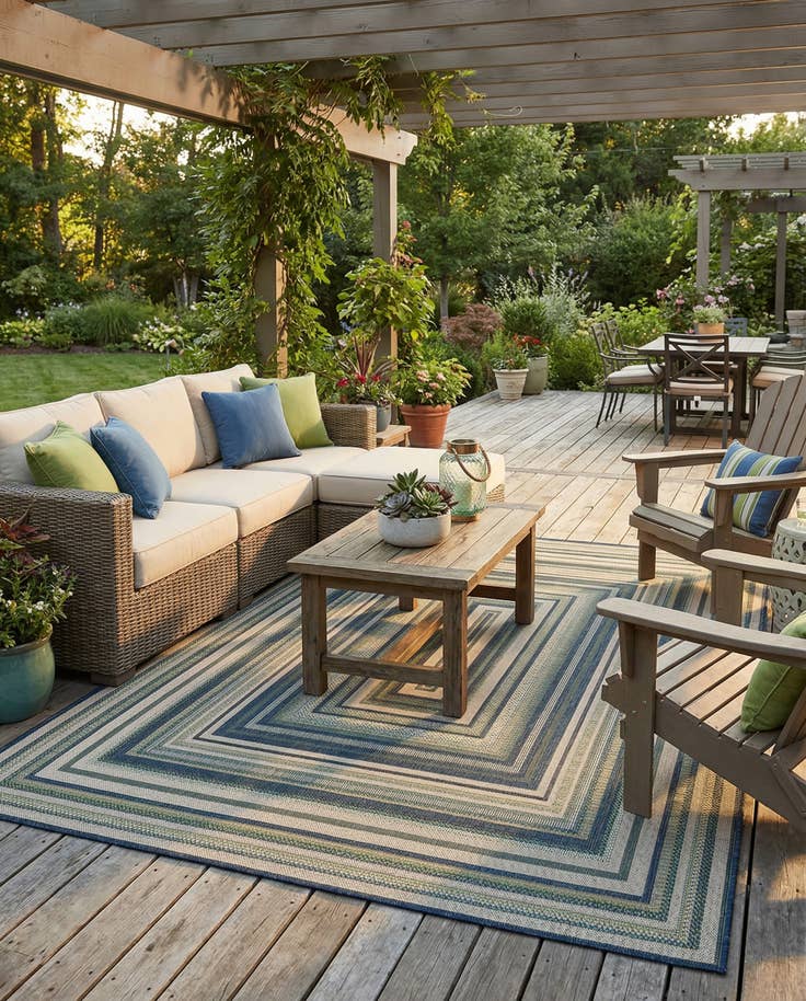 Detail image of 7' x 10' Easy-Clean Baja Indoor / Outdoor Rug