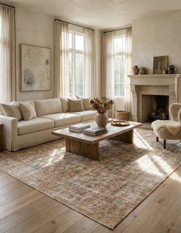 9' 1 x 11' 10 Hand Knotted Ultra Vintage Persian Wool Rug