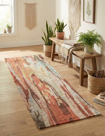 2' 2 x 6' 1 Chenille Jute Runner Rug