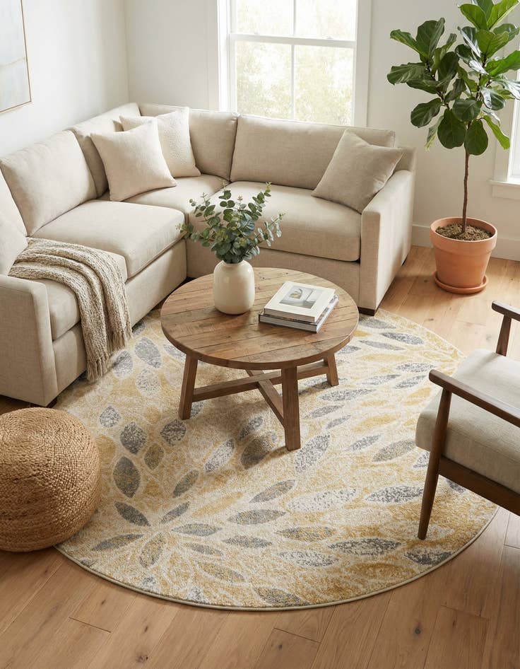 Detail image of 8' x 8' Charleston Round Rug