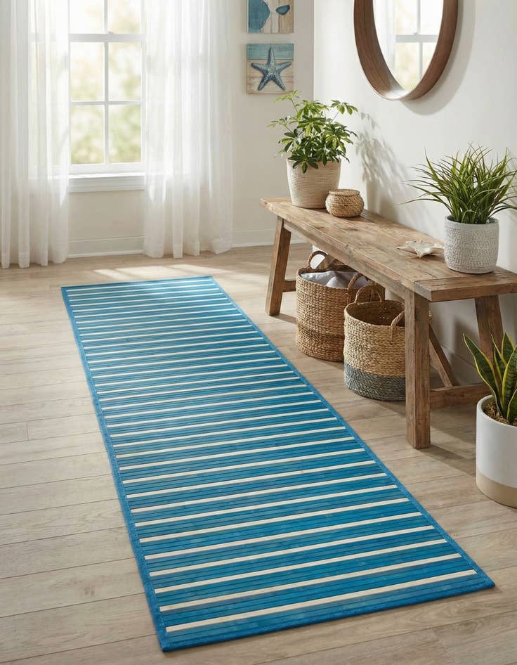 Detail image of 2' x 8' Bamboo Runner Rug