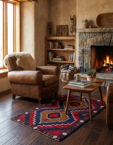 2' 10 x 4' 10 Hand Knotted Balouch Persian Wool Rug
