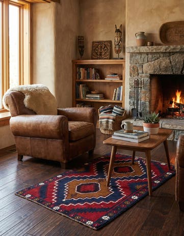 2' 10 x 4' 10 Hand Knotted Balouch Persian Wool Rug