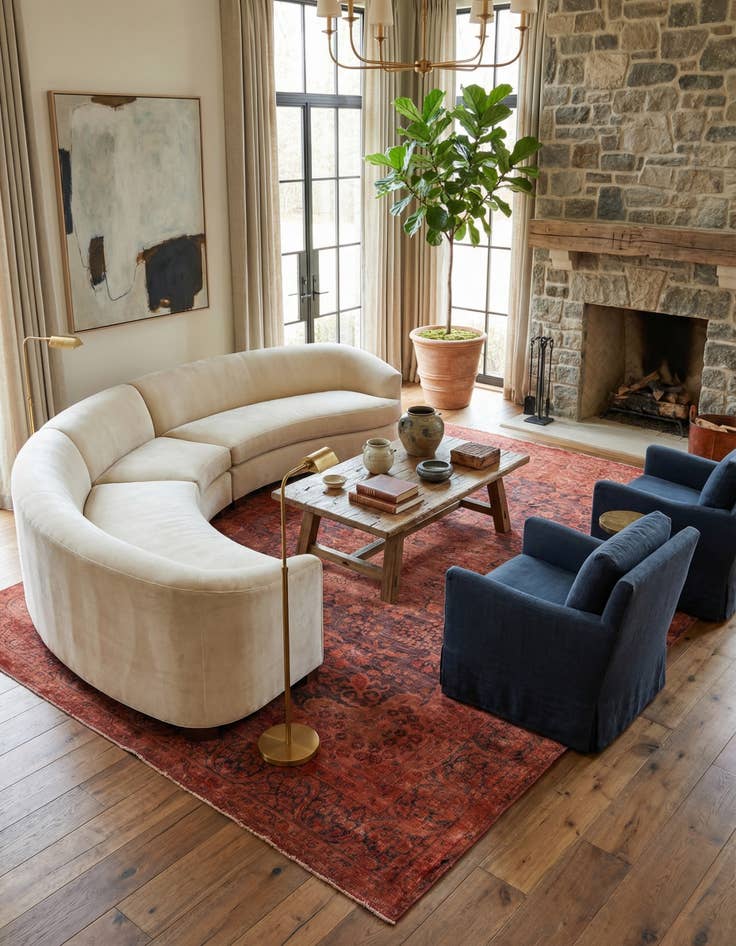 Detail image of 7' 6 x 10' 5  Hand Knotted Ultra Vintage Persian Wool Rug