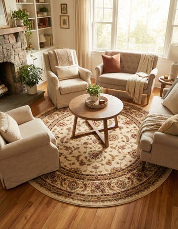 7' 10 x 7' 10 Aditi Round Rug
