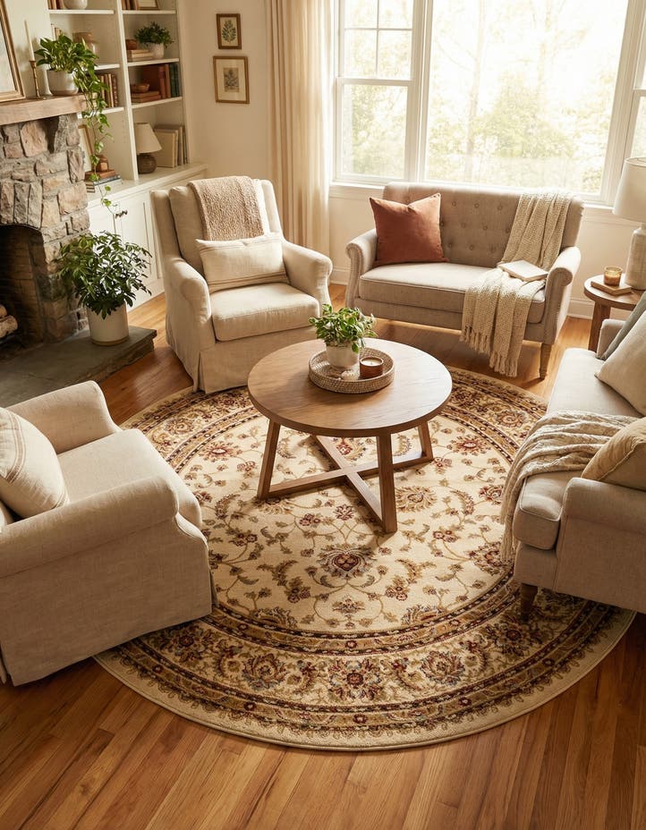 7' 10 x 7' 10 Aditi Round Rug