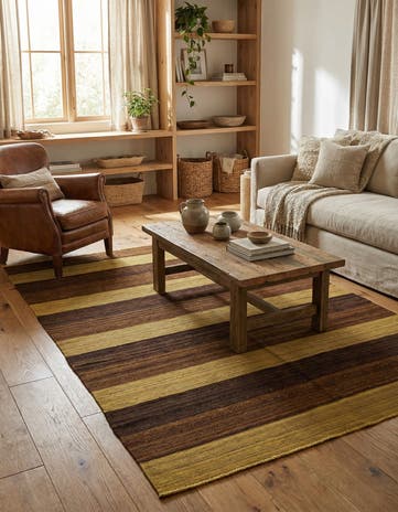 5' 1 x 7' Hand Woven Kilim Afghan Wool Rug