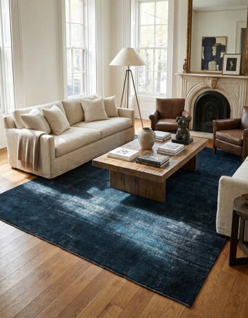 9' 5 x 12' 10 Hand Knotted Ultra Vintage Persian Wool Rug