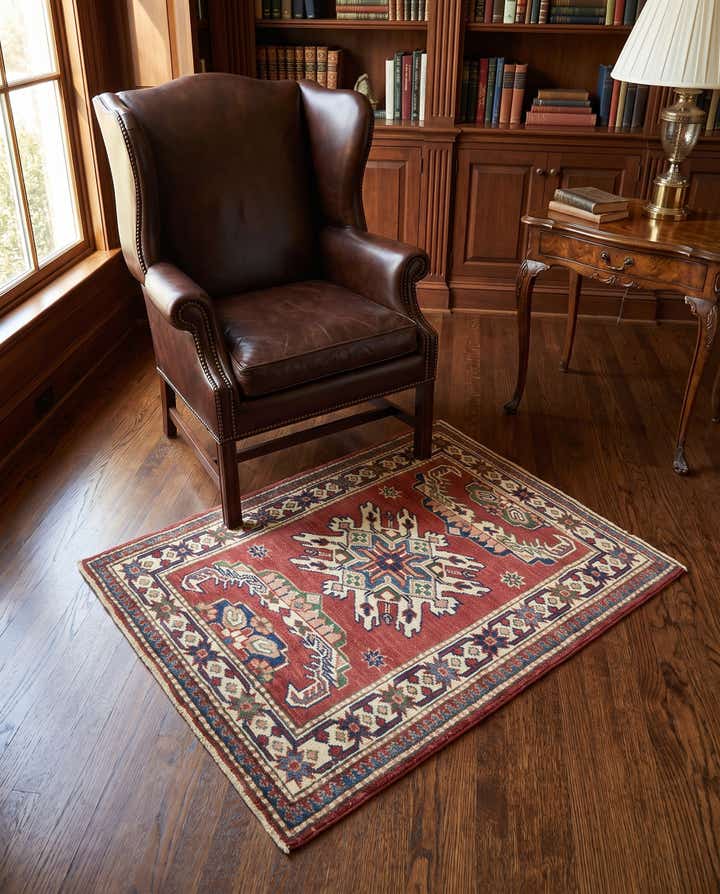 2' 9 x 3' 9 Hand Knotted Kazak Rug