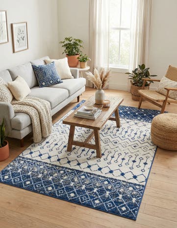 5' 3 x 8' Moroccan Trellis Rug
