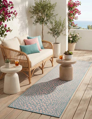 2' x 8' Easy-Clean Jill Zarin Cape Town Indoor / Outdoor Runner Rug