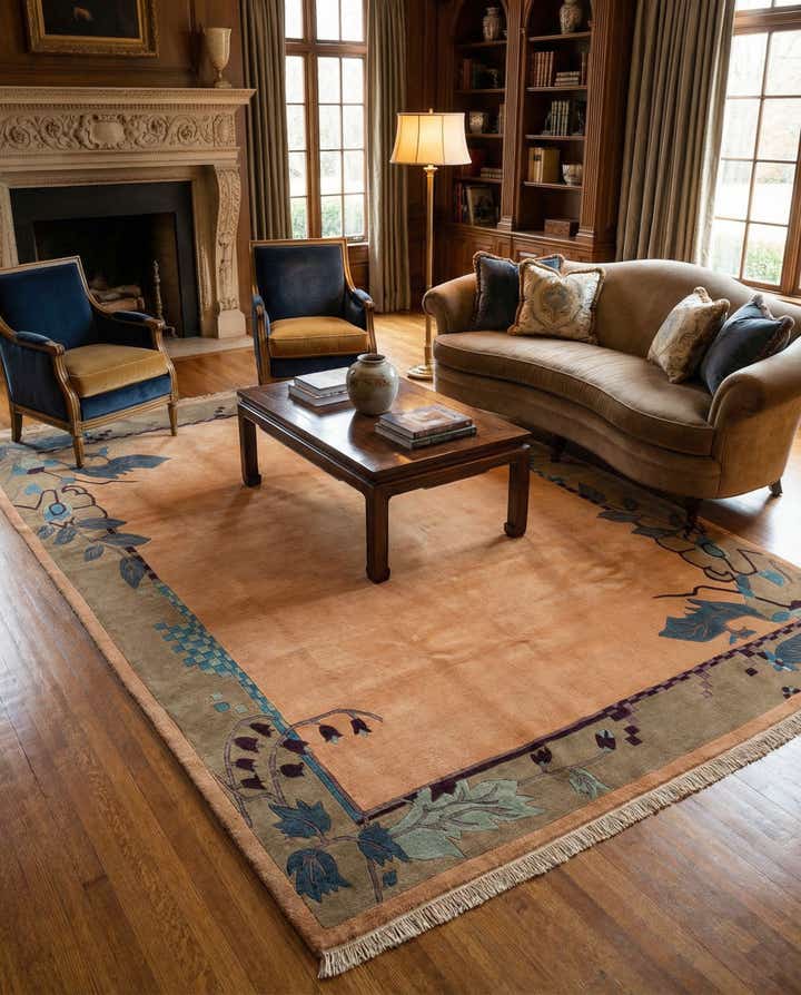 8' 2 x 11' 1 Hand Knotted Nepal Wool Rug