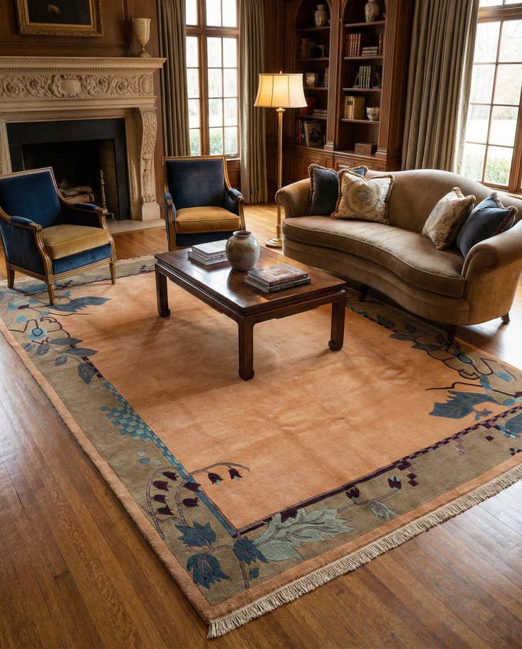 Detail image of 8' 2 x 11' 1 Hand Knotted Nepal Wool Rug