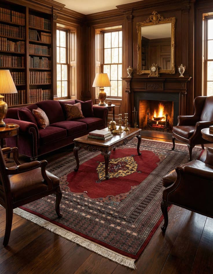 Detail image of  5' 4 x 8' 7  Hand Knotted Bokhara Oriental Wool Rug