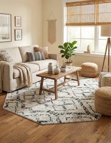 Ivory Tucson Octagon Rug