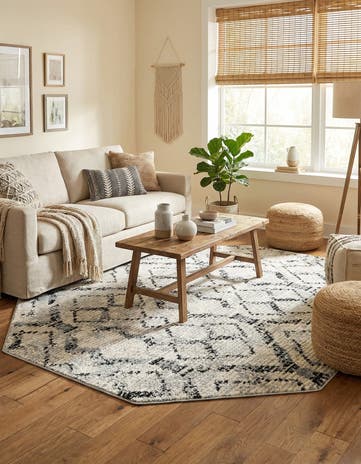 Ivory Tucson Octagon Rug