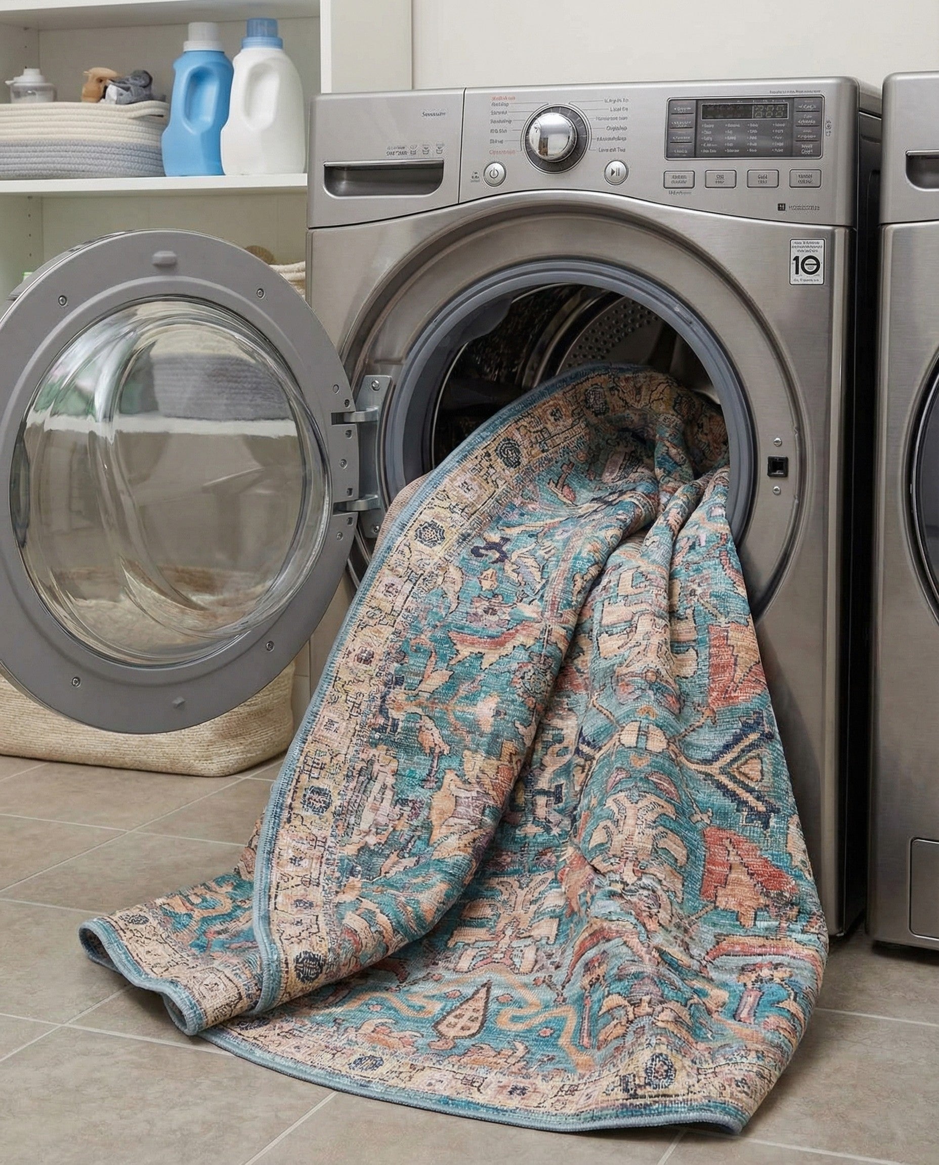 7' 10 x 7' 10 Washable Nostalgia Round Rug