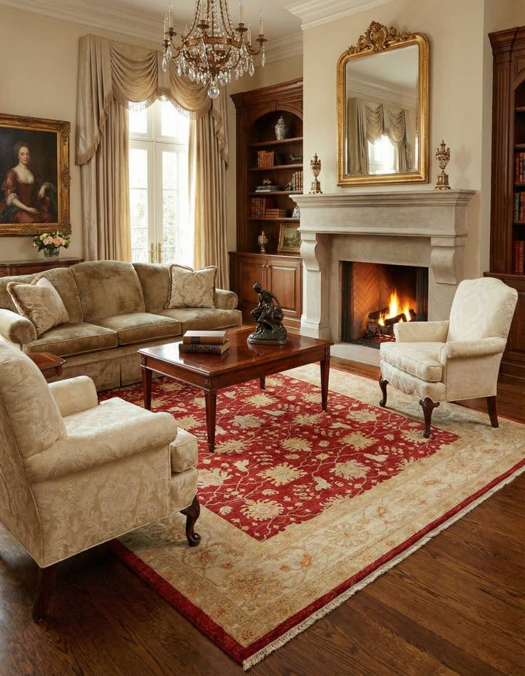 Detail image of 8' 10 x 12' 4 Ziegler Wool Rug