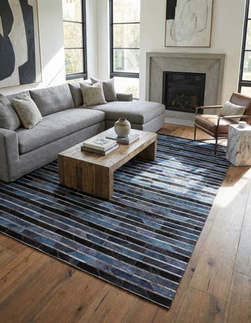 5' 1 x 8' Cowhide Rug