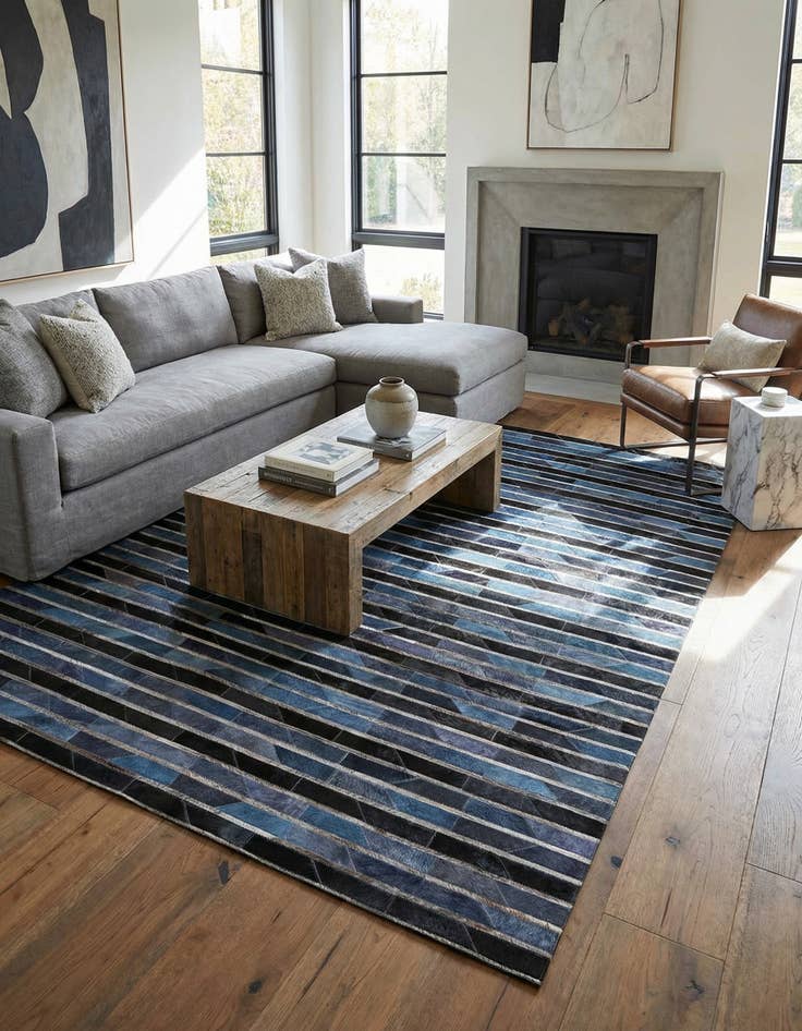 Detail image of 5' 1 x 8' Cowhide Rug