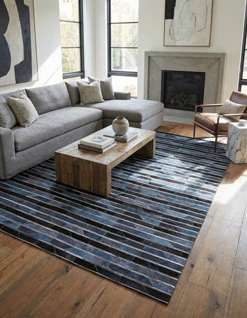 5' 1 x 8' Cowhide Rug