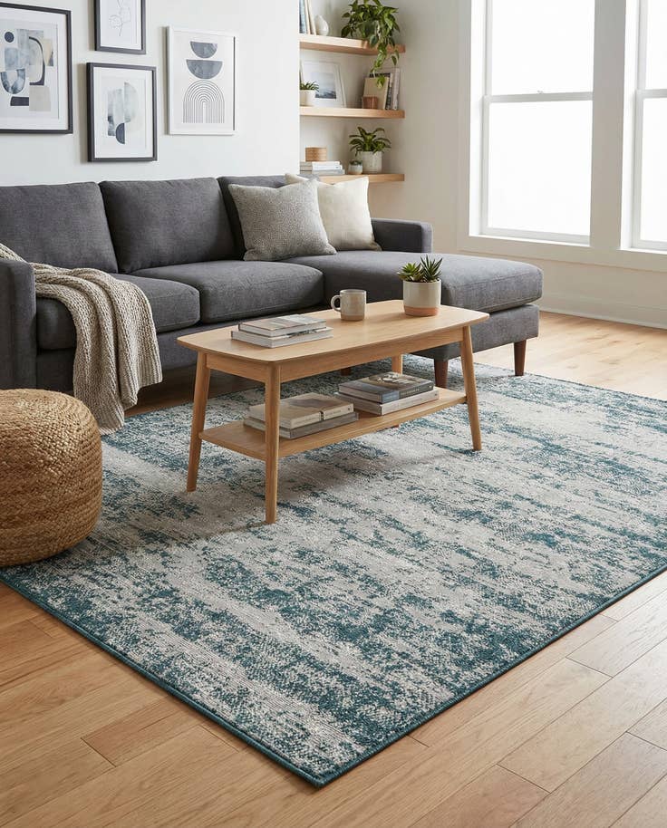 Detail image of 5' x 7' Easy-Clean Modern Indoor / Outdoor Rug