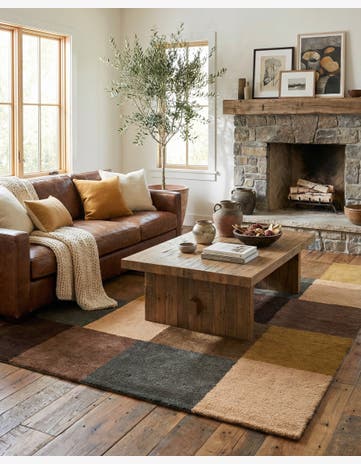 5' 6 x 7' 11 Hand Knotted Gabbeh Wool Rug