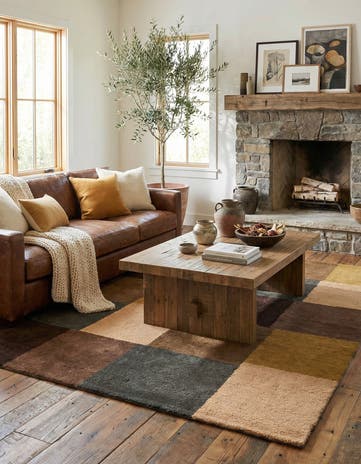 5' 6 x 7' 11 Hand Knotted Gabbeh Wool Rug
