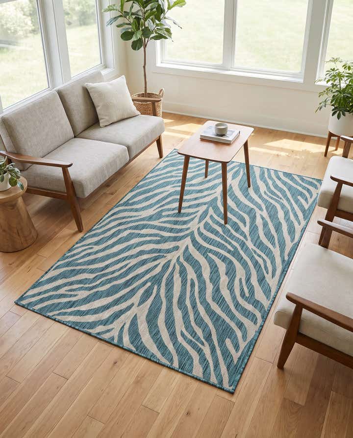 4' x 6' Easy-Clean Safari Indoor / Outdoor Rug