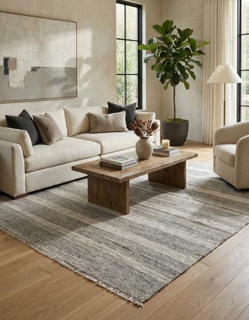 8' 4 x 9' 1 Hand Woven Kilim Modern Wool Rug